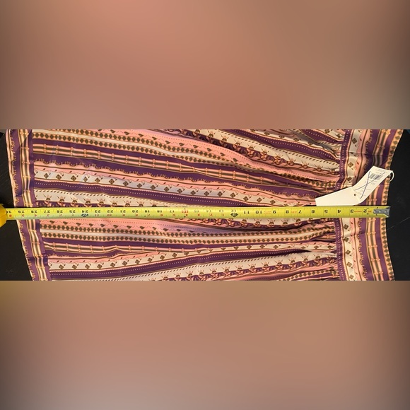 NWT Tory Burch silk burnout pleated skirt - Picture 12 of 12